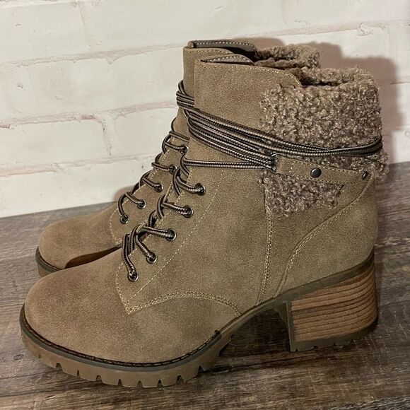 Taupe Olivia Boot by Very G - Picture 4 of 6